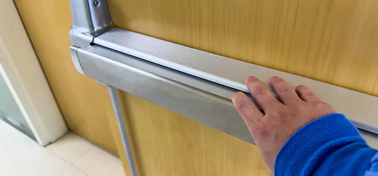 Installing a Push Bar on a Door Channelview